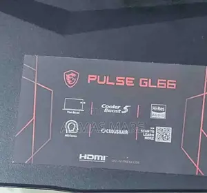 New Laptop MSI Pulse GL66 16GB Intel Core I7 SSD 512GB