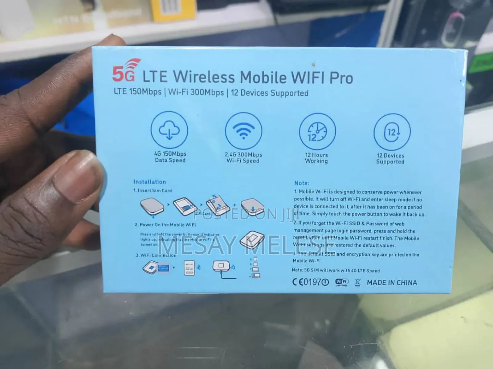 Portable 5g Lte Wireless Modem Wifi Pro 300mbps Usb-C