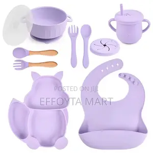 7in1 Silicon Baby Feeding Set