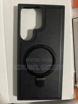 S23 Ultra Leather Phone Case With Witless Charger Supporting