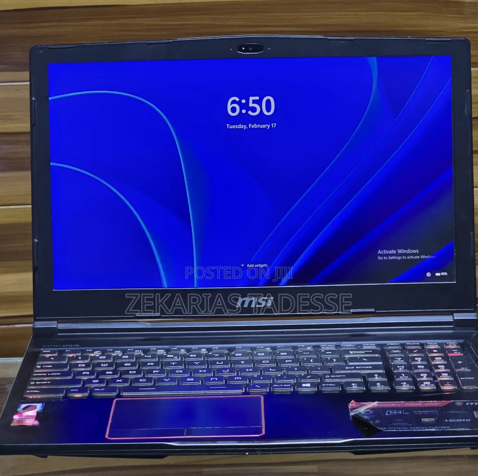 New Laptop MSI 16GB Intel Core I7 SSD 512GB