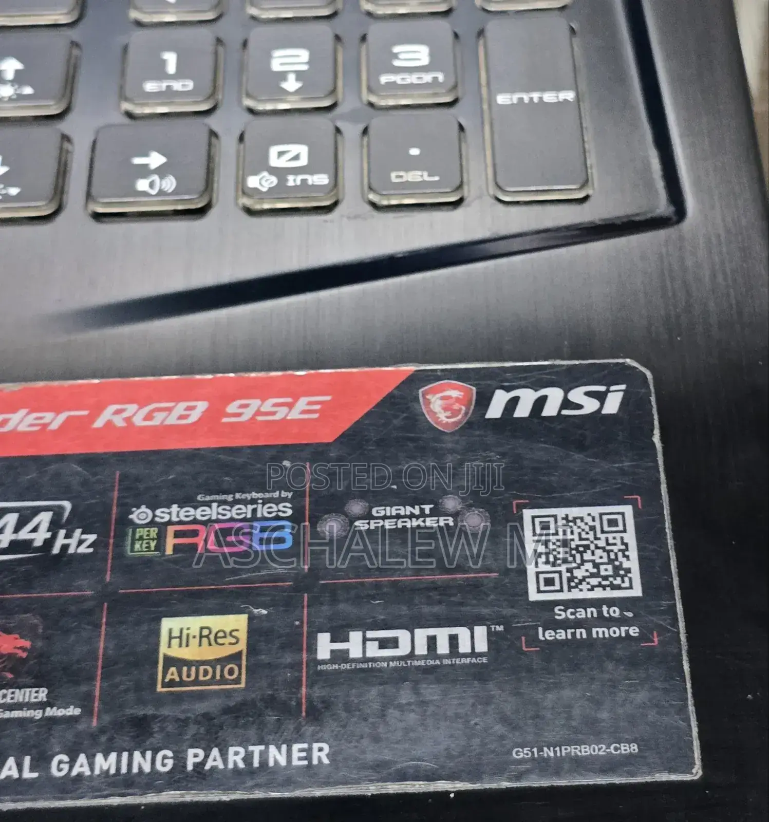 New Laptop MSI 16GB Intel Core I7 SSD 512GB
