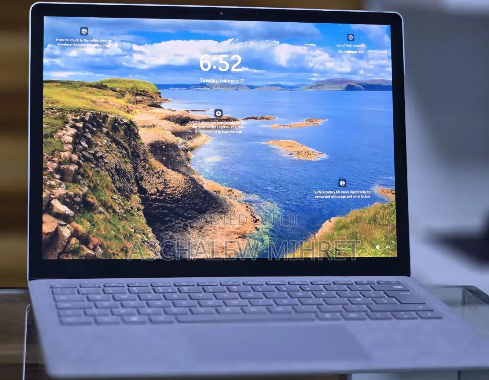 New Laptop Microsoft Surface 16GB Intel Core I7 SSD 256GB