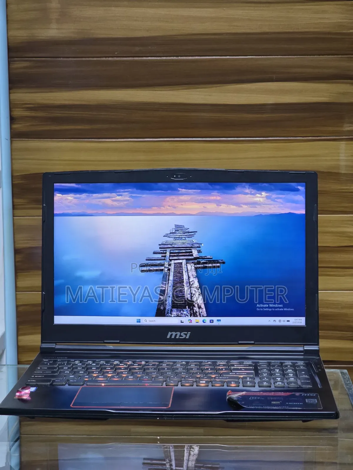 New Laptop MSI GF63 16GB Intel Core I7 SSD 512GB