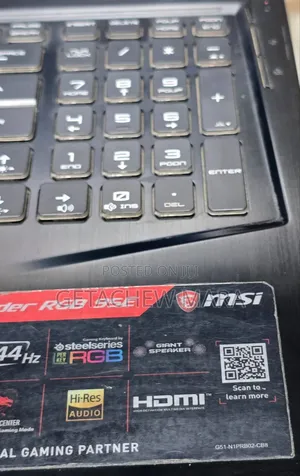 New Laptop MSI Pulse GL66 16GB Intel Core I7 SSD 512GB