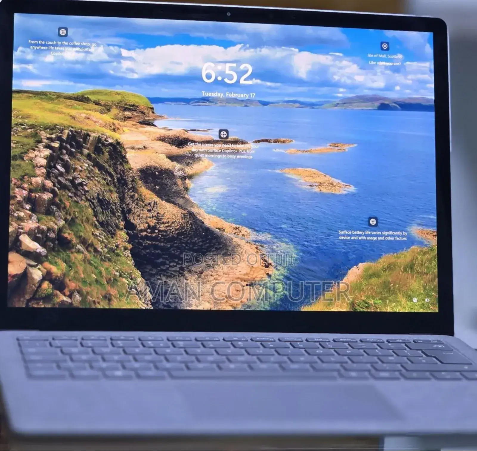 New Laptop Microsoft Surface 16GB Intel Core I7 SSD 256GB