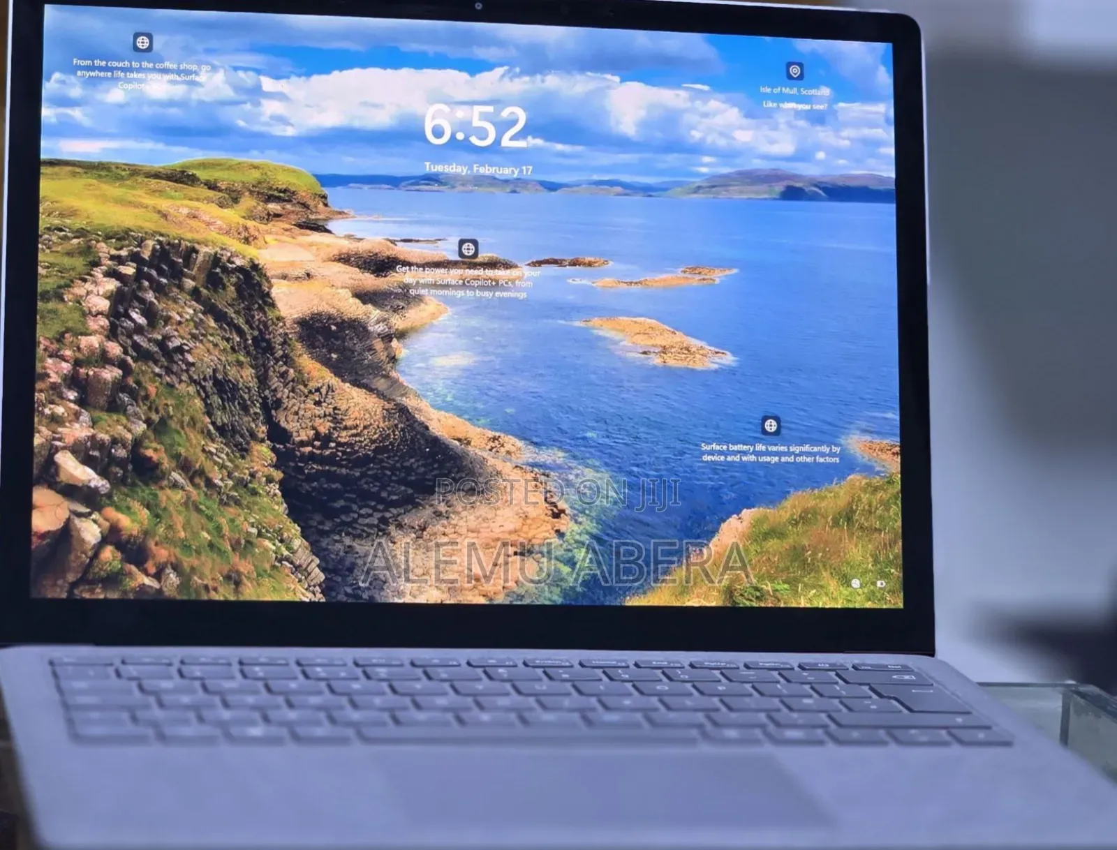 New Laptop Microsoft Surface 16GB Intel Core I7 SSD 256GB