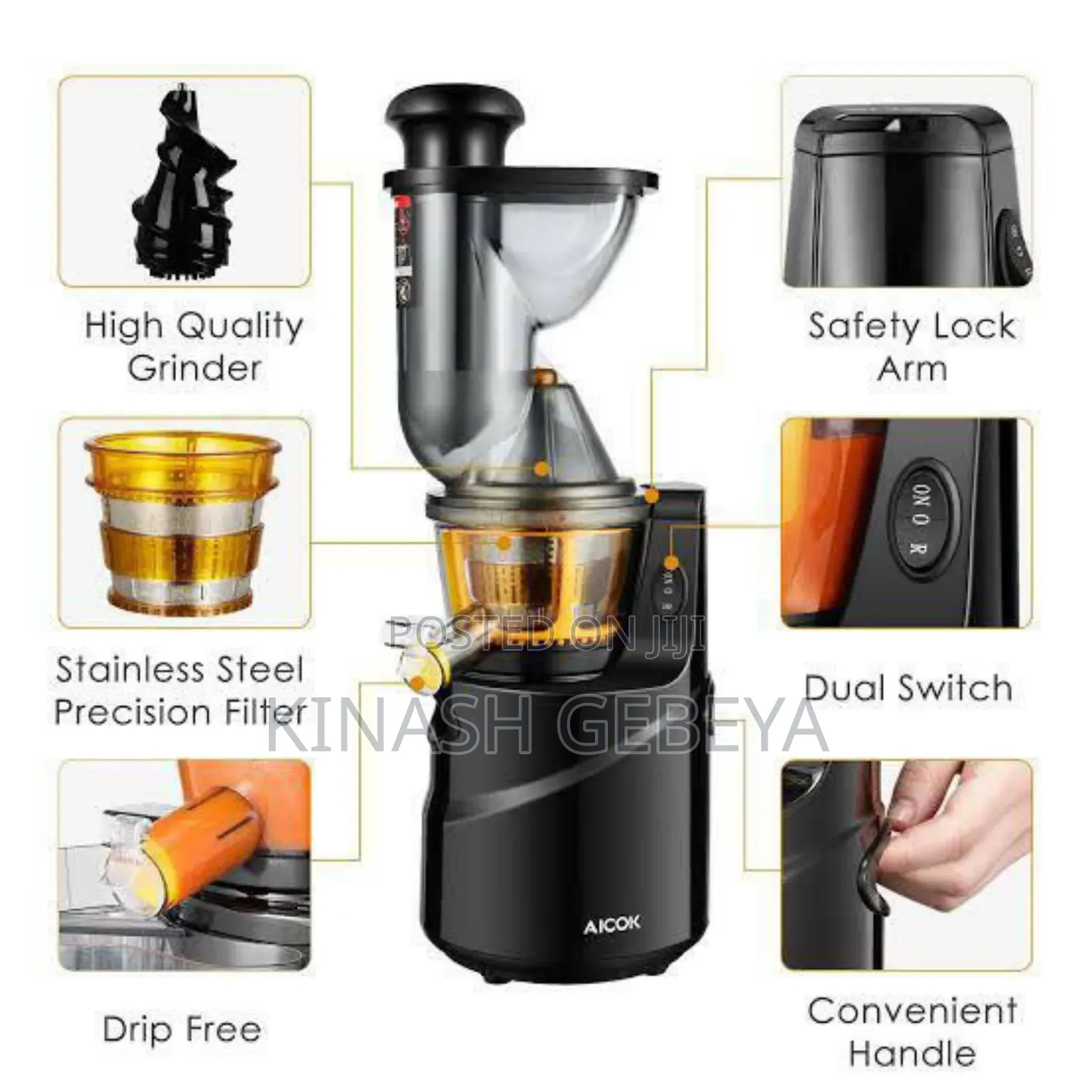 High Quality Silver Love Juice Extractor(1500ml)