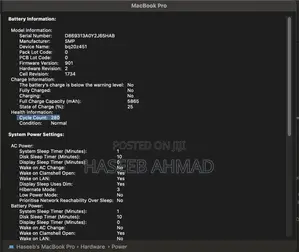 Laptop Apple MacBook Pro 2019 16GB Intel Core I7 SSD 256GB