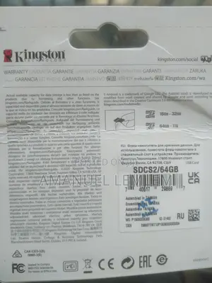 64 Gb Original Kingston Memory Card
