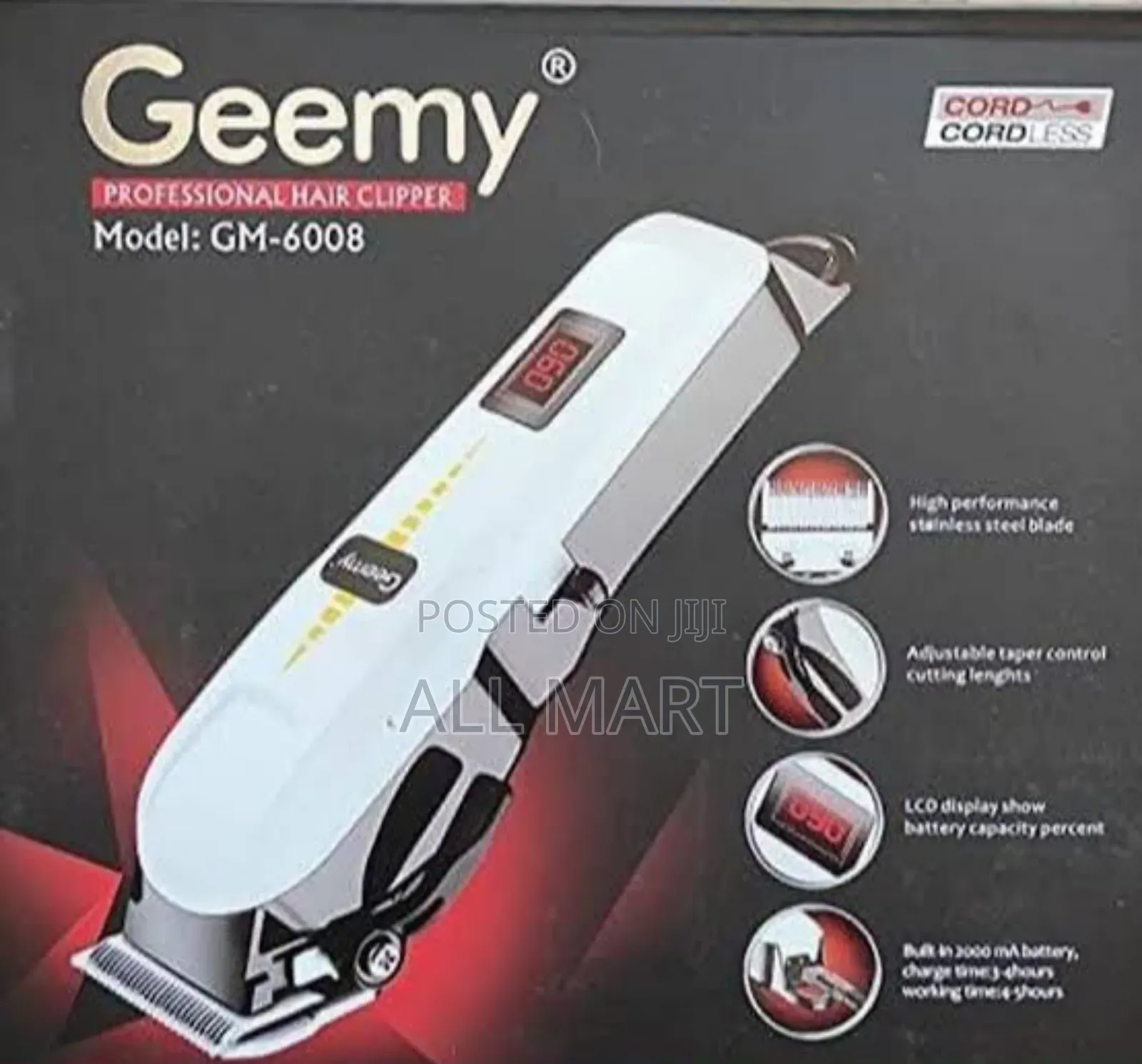 Geemy Professional Hair Clipper