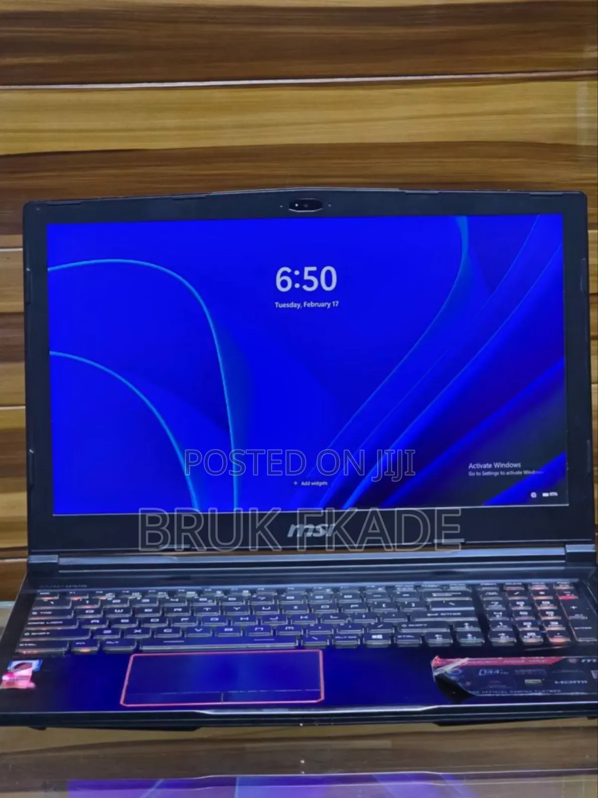 New Laptop MSI GF63 16GB Intel Core I7 SSD 512GB