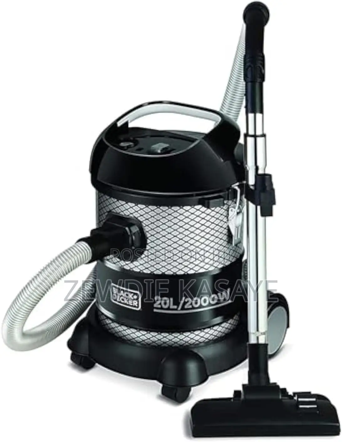 Black Decker 20liter 2000w Barrel /Drum /Dry Vacuum Cleaner