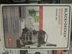 Black Decker 20liter 2000w Barrel /Drum /Dry Vacuum Cleaner
