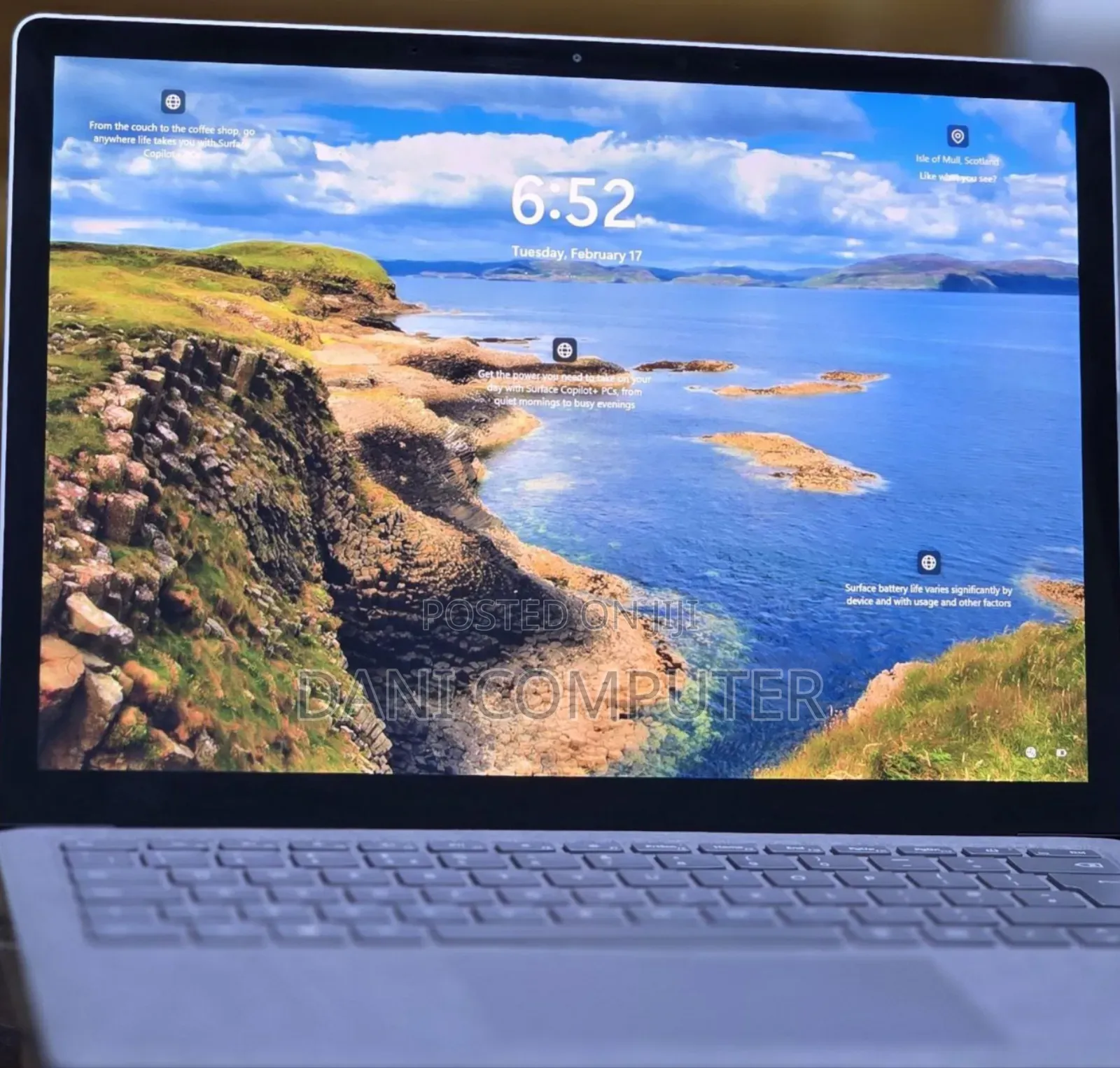 New Laptop Microsoft Surface 16GB Intel Core I7 SSD 256GB