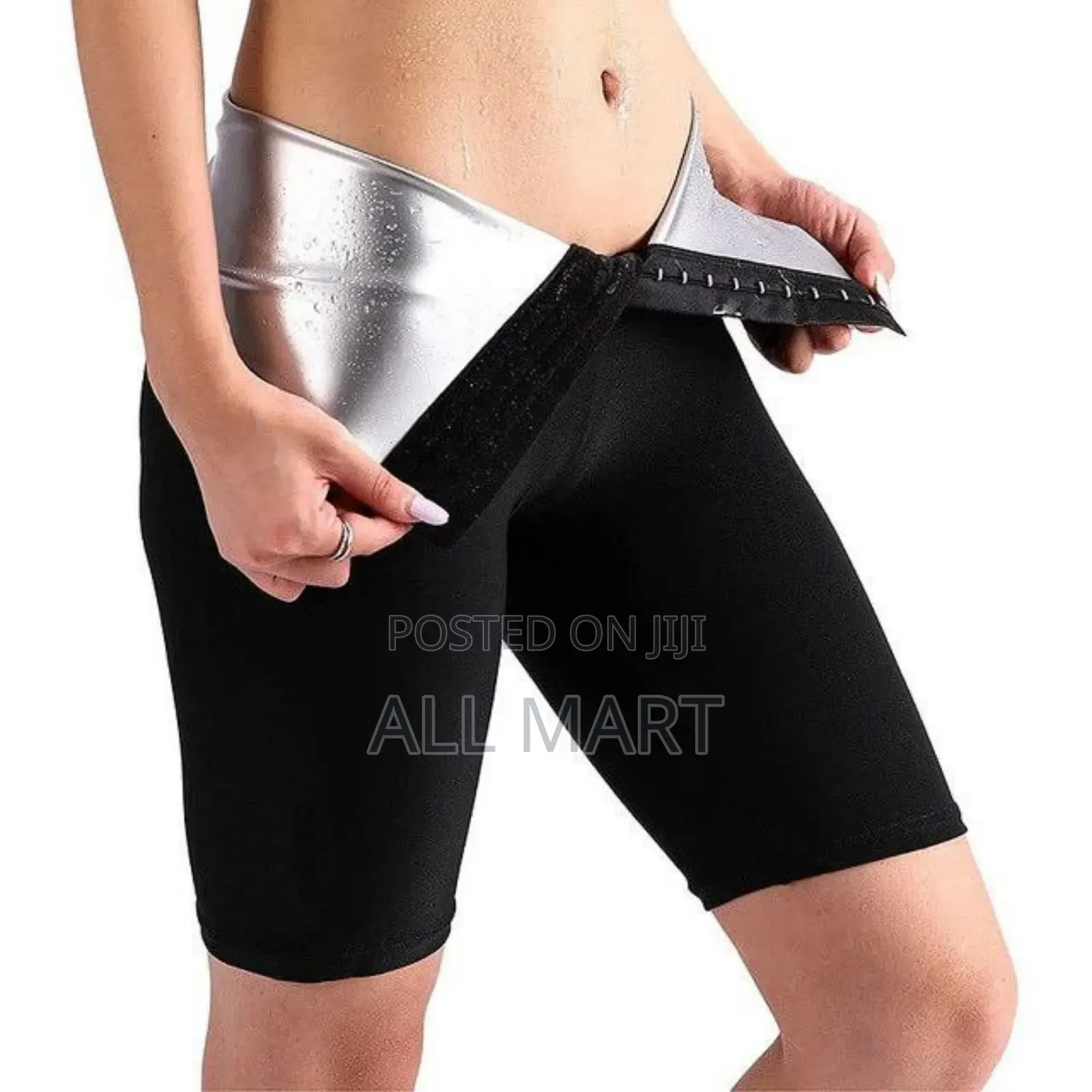 High Waist Sauna Sweat Shorts