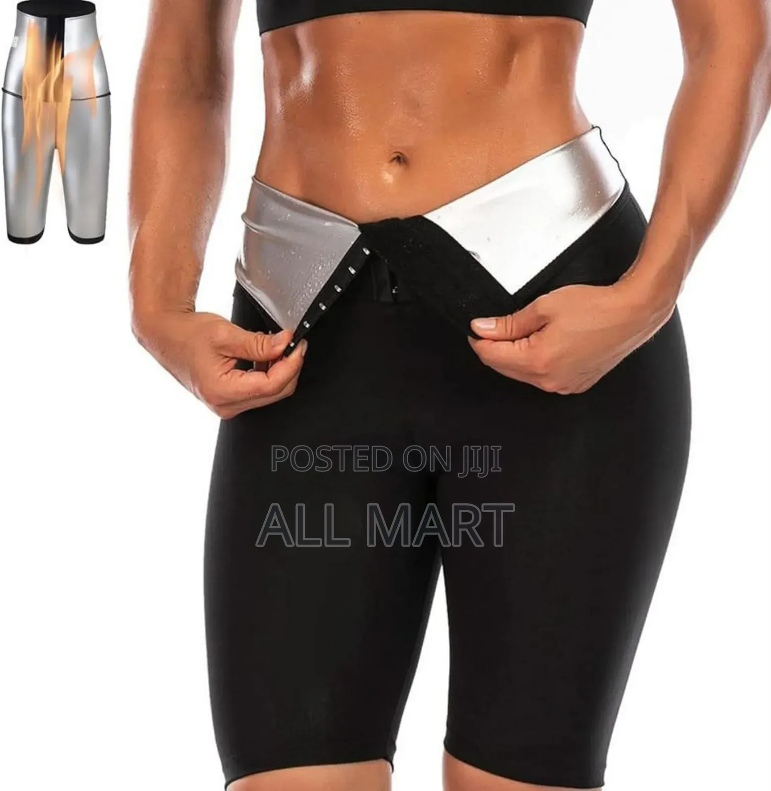 High Waist Sauna Sweat Shorts