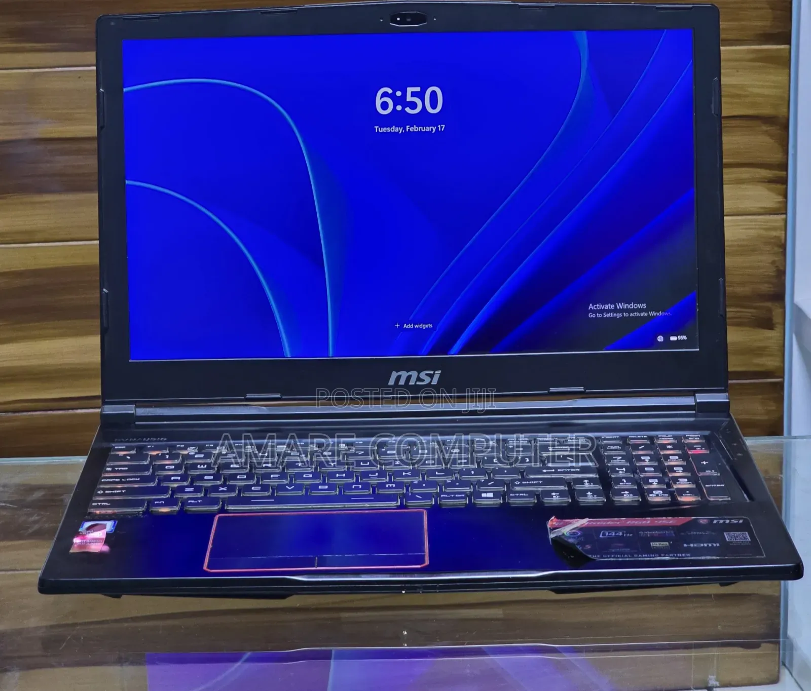 New Laptop MSI 16GB Intel Core I7 SSD 512GB