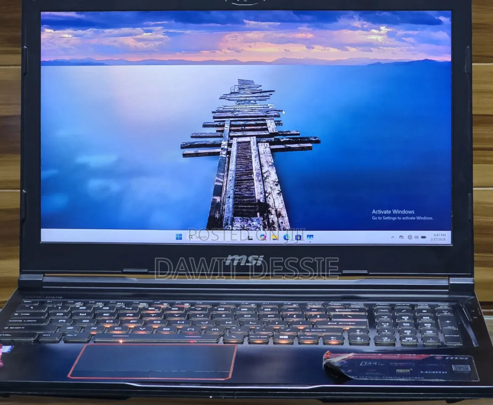 New Laptop MSI 16GB Intel Core I7 SSD 512GB