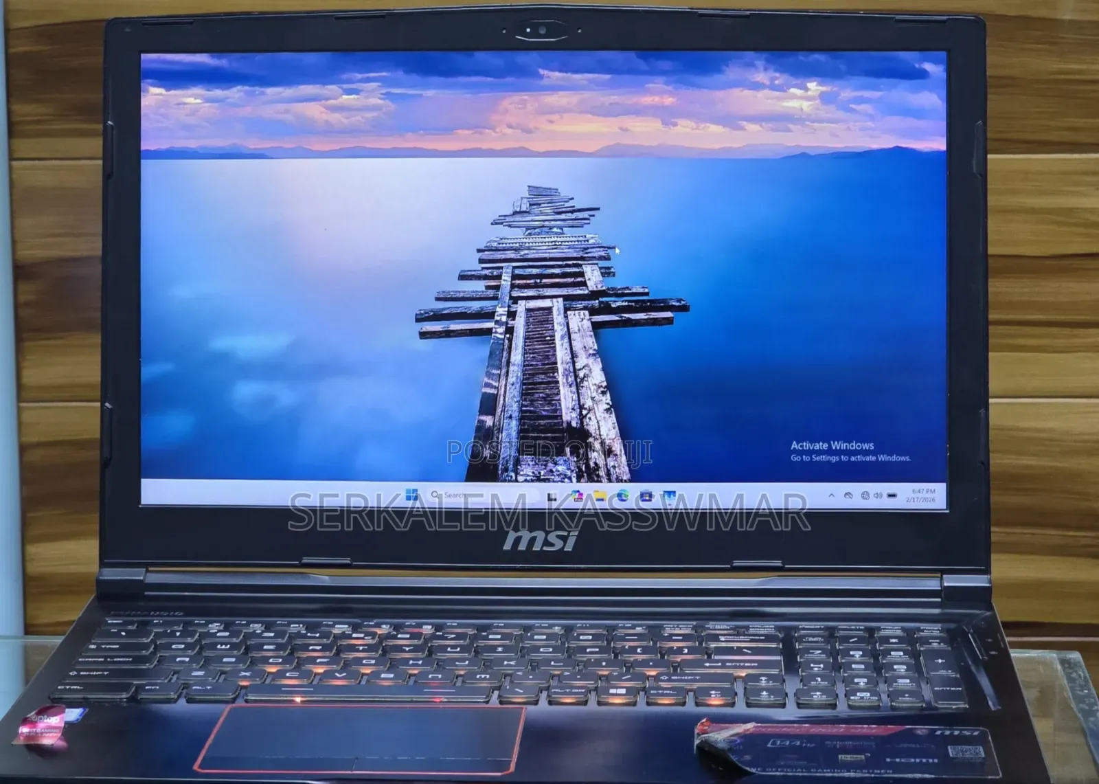New Laptop MSI 16GB Intel Core I7 SSD 512GB