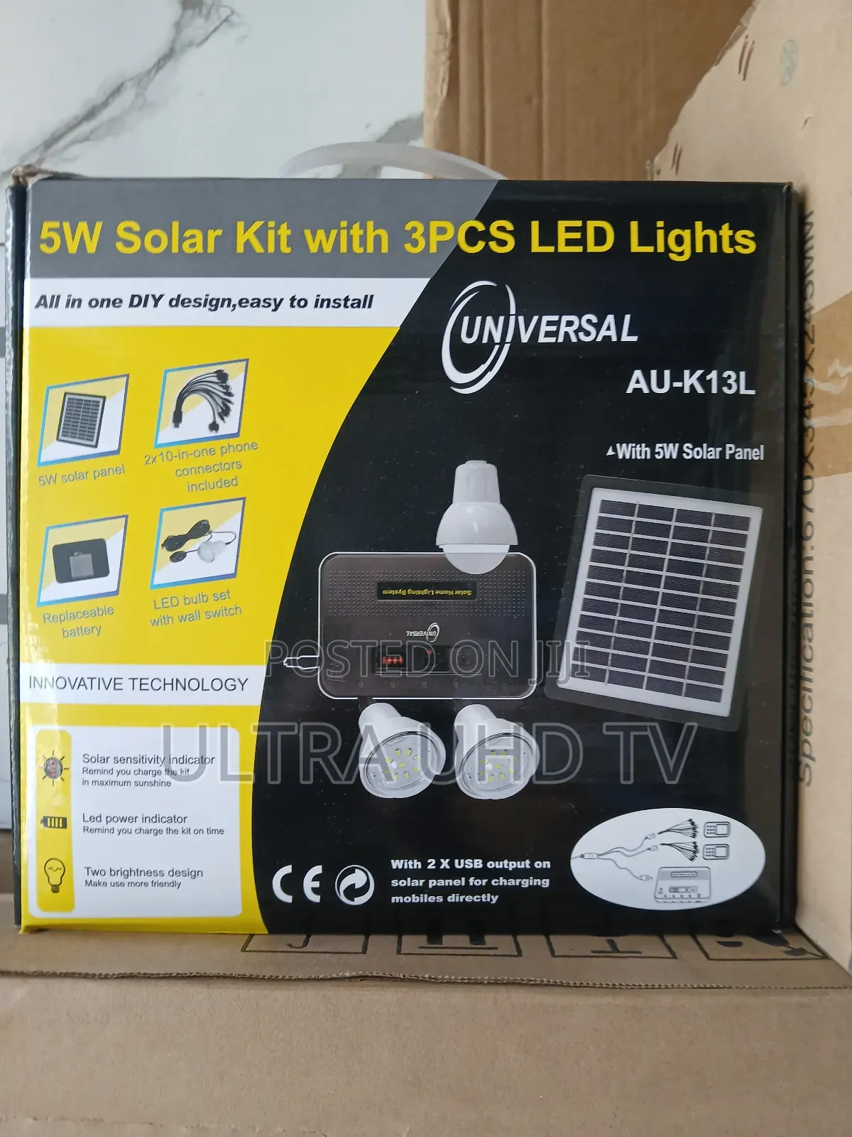 Solar Lighting Kit. It Is Designed as an All-in-One Diy System