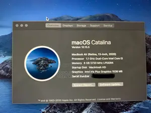 Laptop Apple MacBook Air 2020 8GB Intel Core I3 SSD 256GB