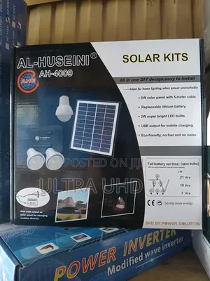 Al-Huseini Ah-4009 Solar Kit Designed for Off-Grid Lighting and Mobile