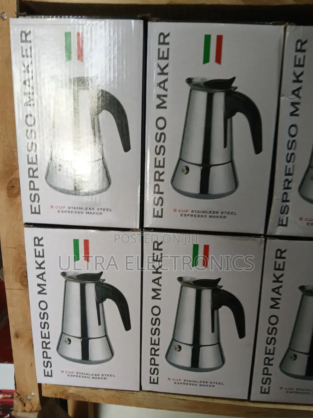 Espresso Makers 9-cup Stainless Steel Stovetop Commonly Known