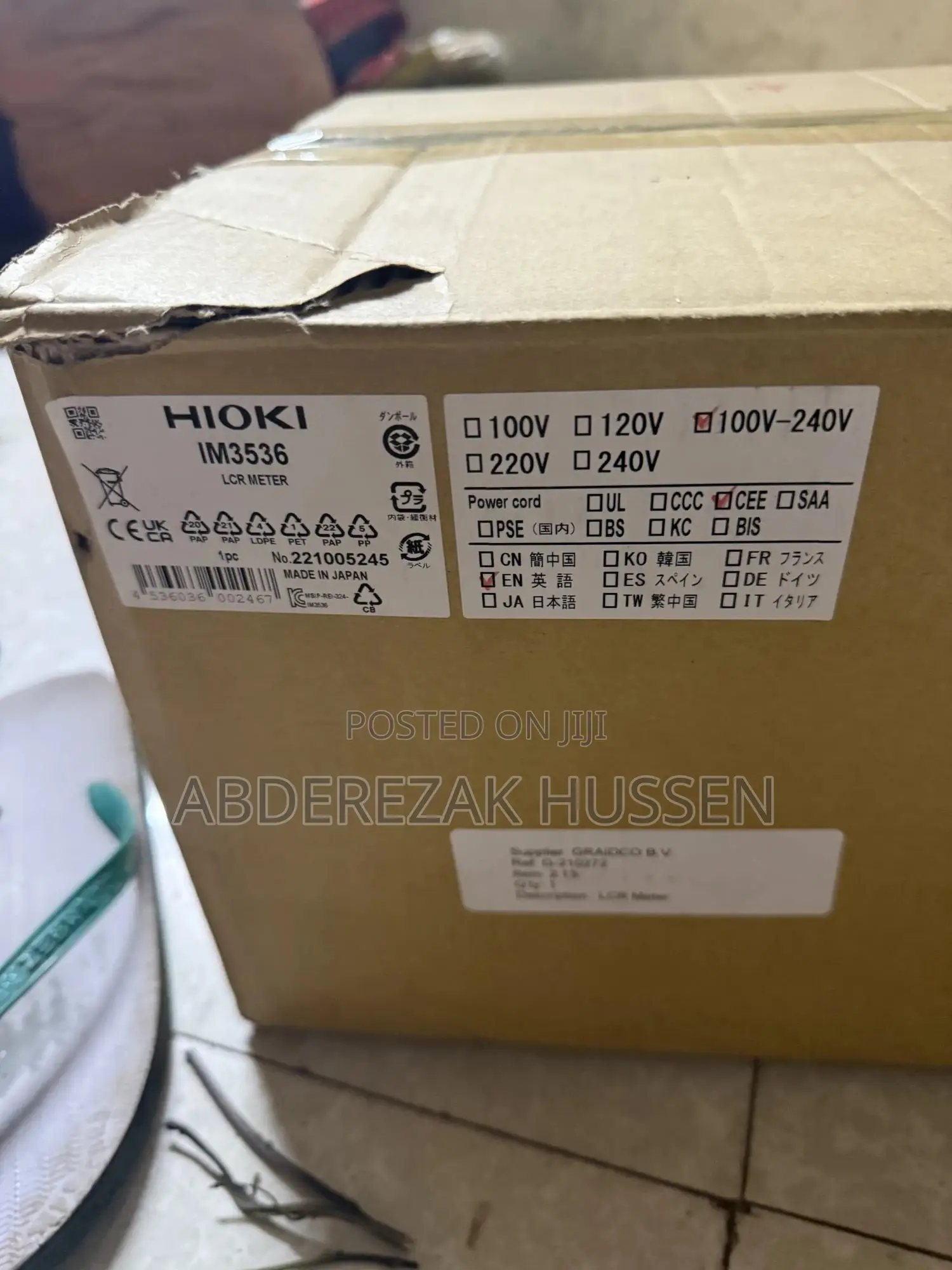 LCR Meter Im3536 Hioki