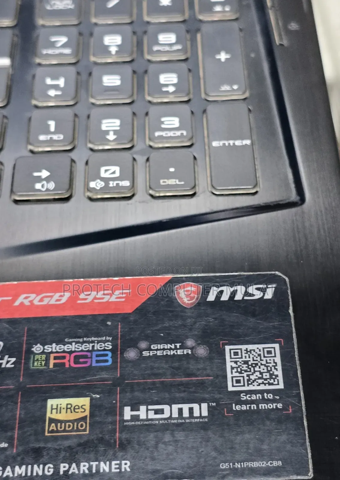 New Laptop MSI GF63 16GB Intel Core I7 SSD 512GB