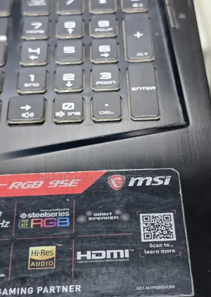 New Laptop MSI GF63 16GB Intel Core I7 SSD 512GB