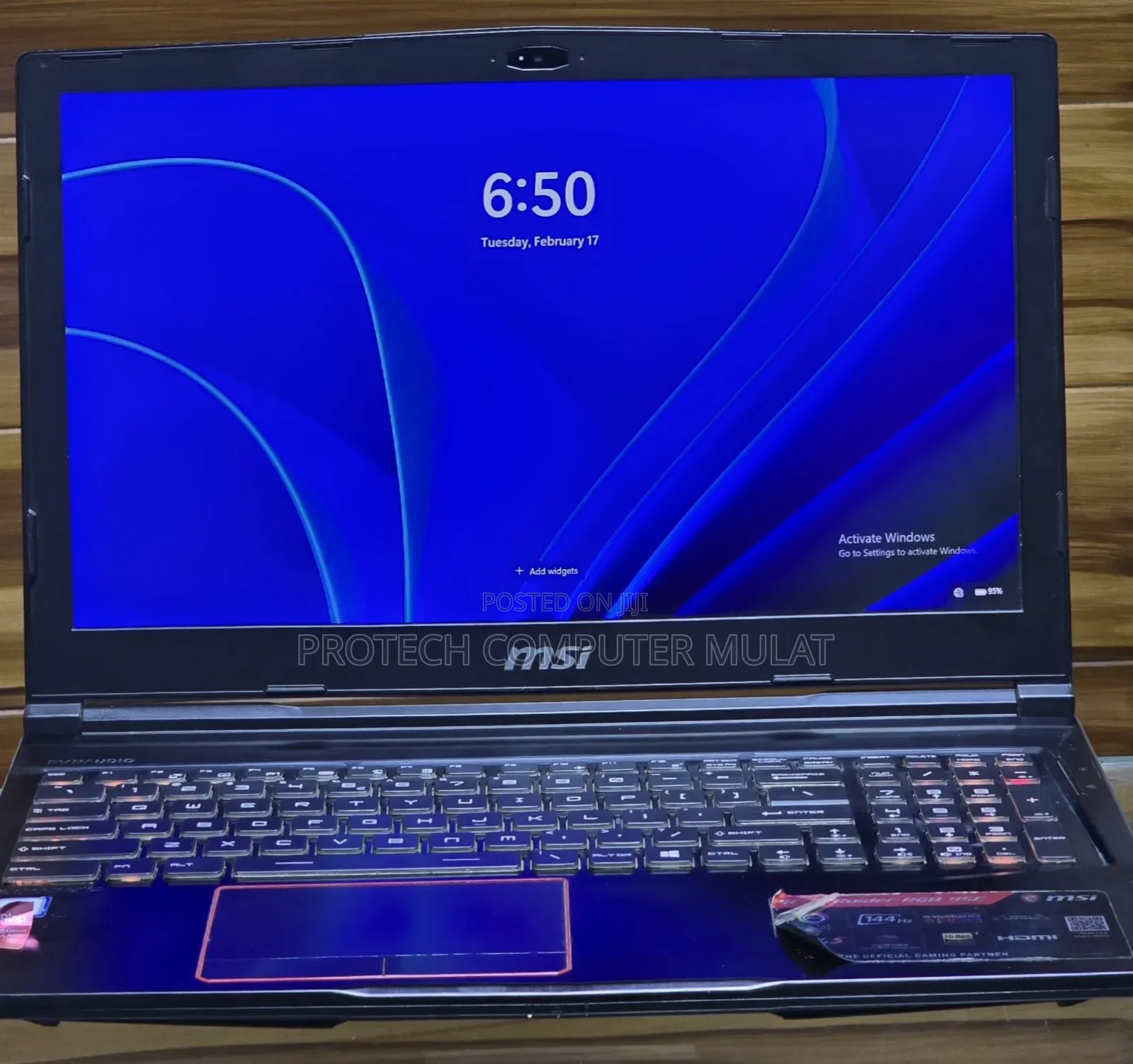 New Laptop MSI GF63 16GB Intel Core I7 SSD 512GB