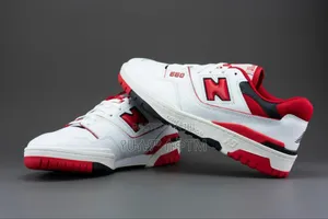 New Balance 550 'White/Red' Unisex Sneakers Shoes
