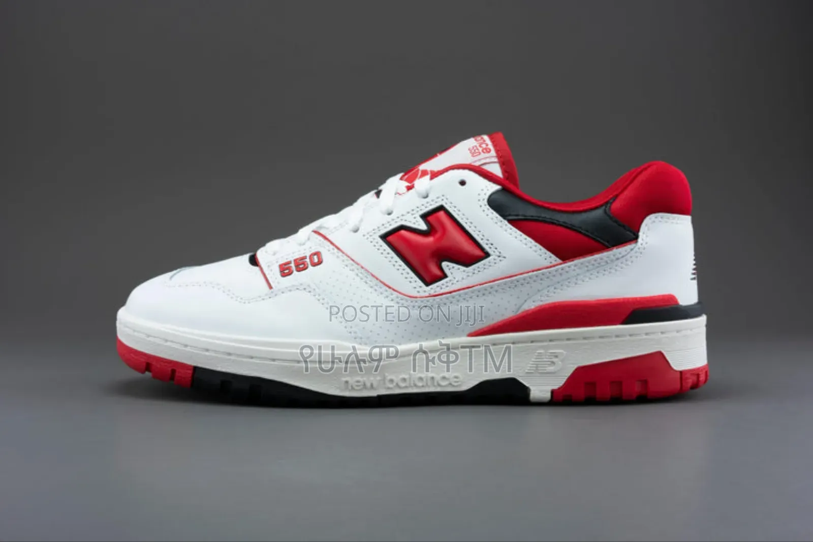 New Balance 550 'White/Red' Unisex Sneakers Shoes