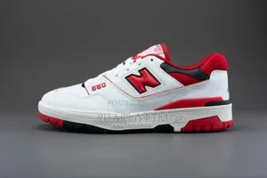 New Balance 550 'White/Red' Unisex Sneakers Shoes