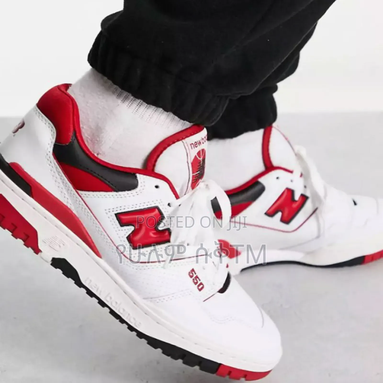 New Balance 550 'White/Red' Unisex Sneakers Shoes