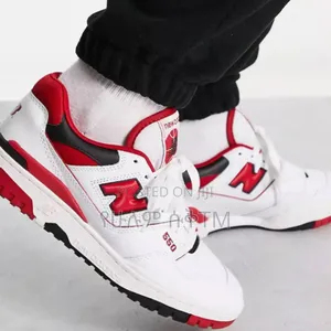 New Balance 550 'White/Red' Unisex Sneakers Shoes