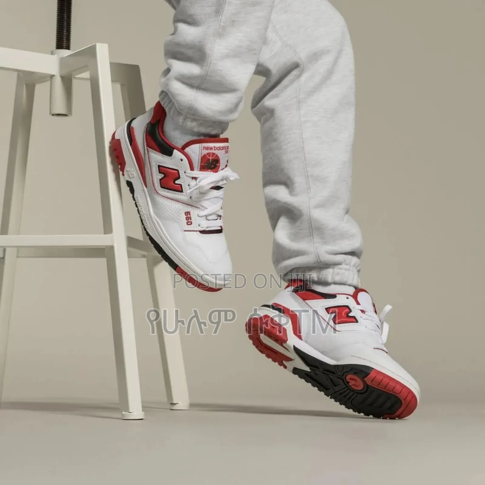 New Balance 550 'White/Red' Unisex Sneakers Shoes