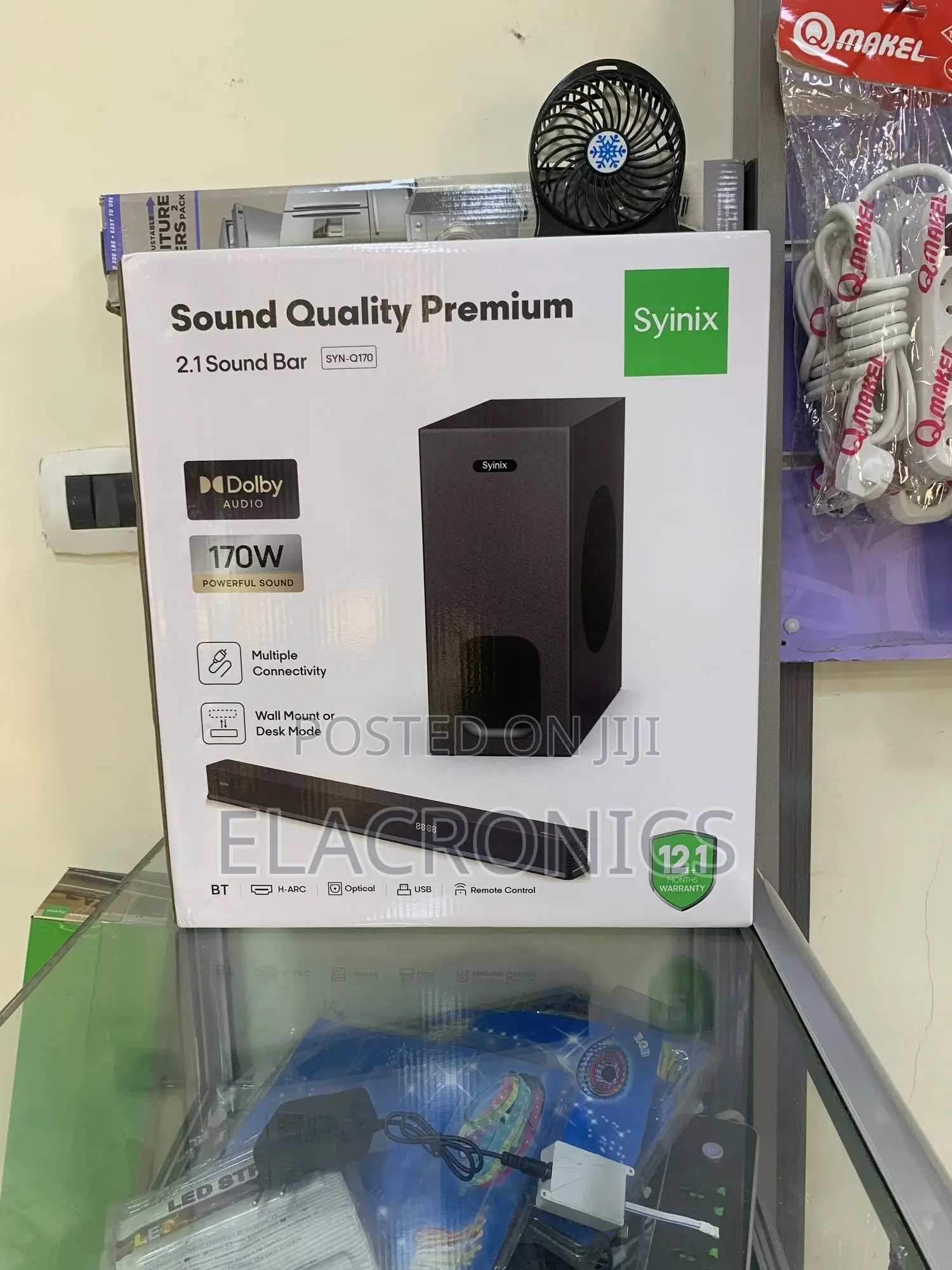 Syinix Premium Sound Bar 170w (2.1 Channel) - Dolby Audio