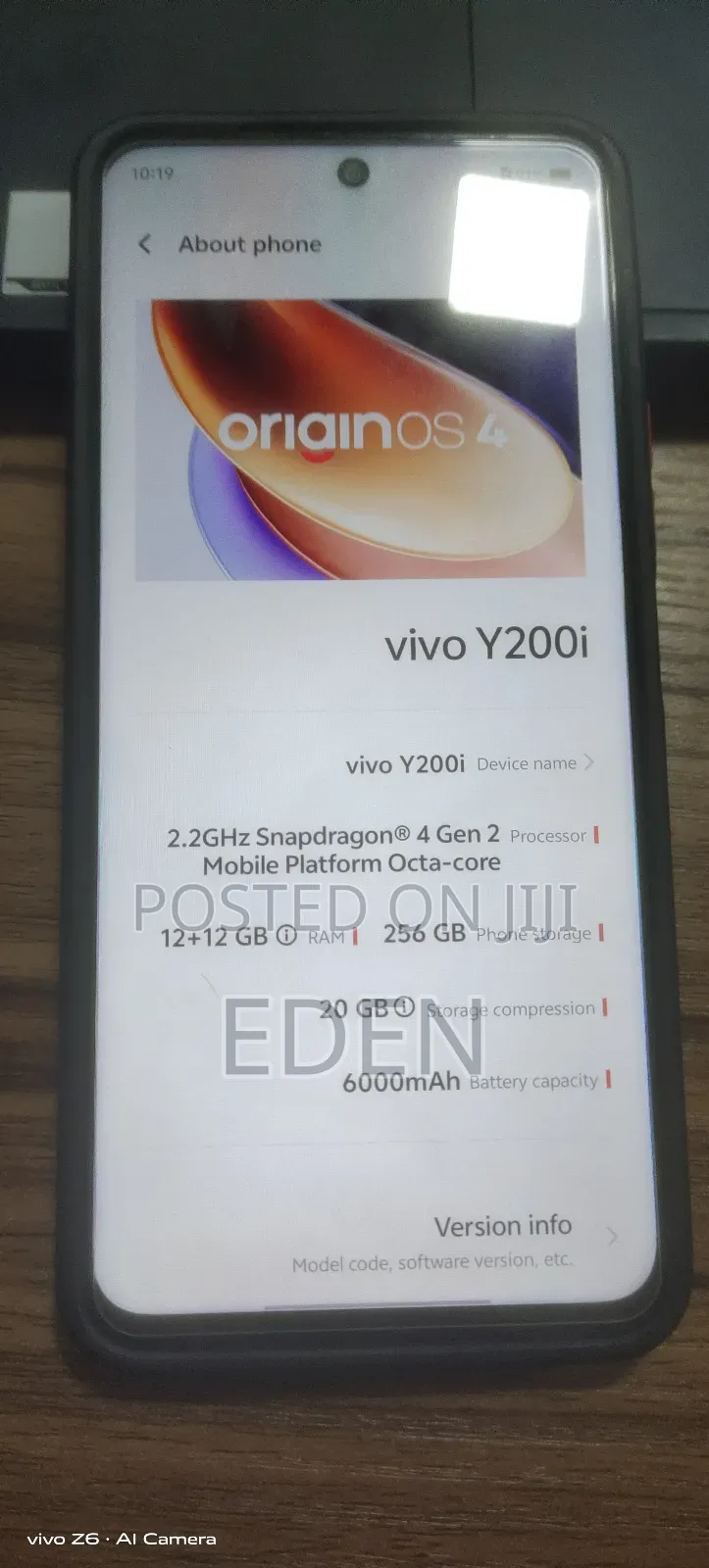 New Vivo Y200i 256 GB Blue