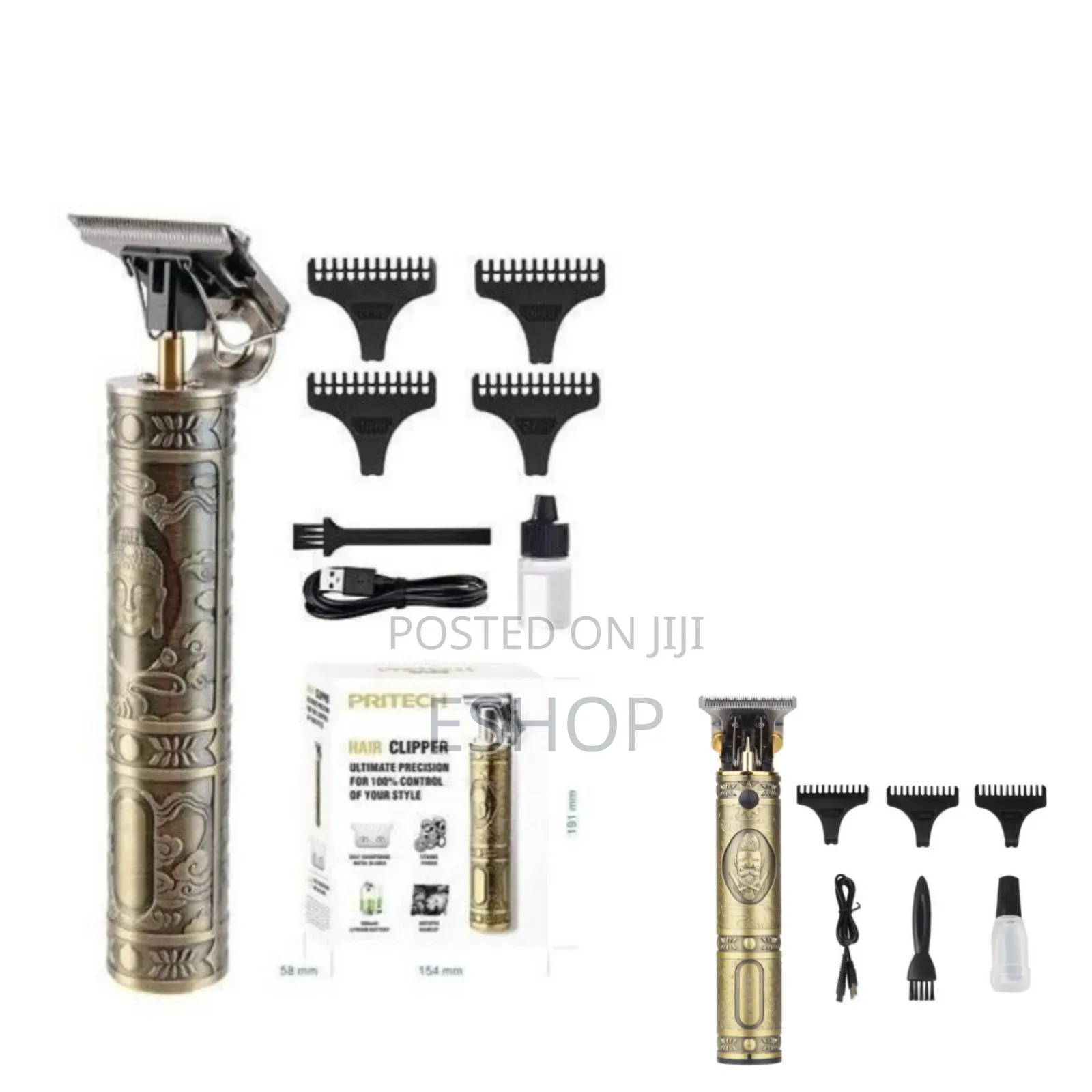 Compact Steel Blade Trimmer – 3h Charge, 120 Min Usage