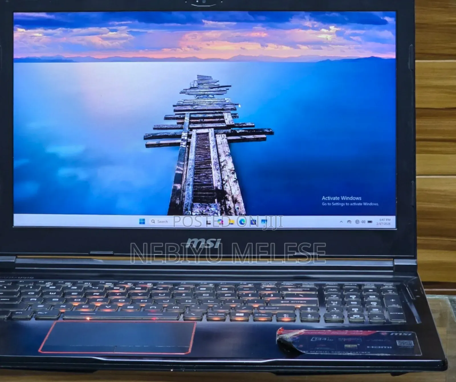 New Laptop MSI MSI Sword 15 16GB Intel Core I7 SSD 512GB