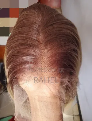 30-Inch Orange Wavy Synthetic Lace Front Wig