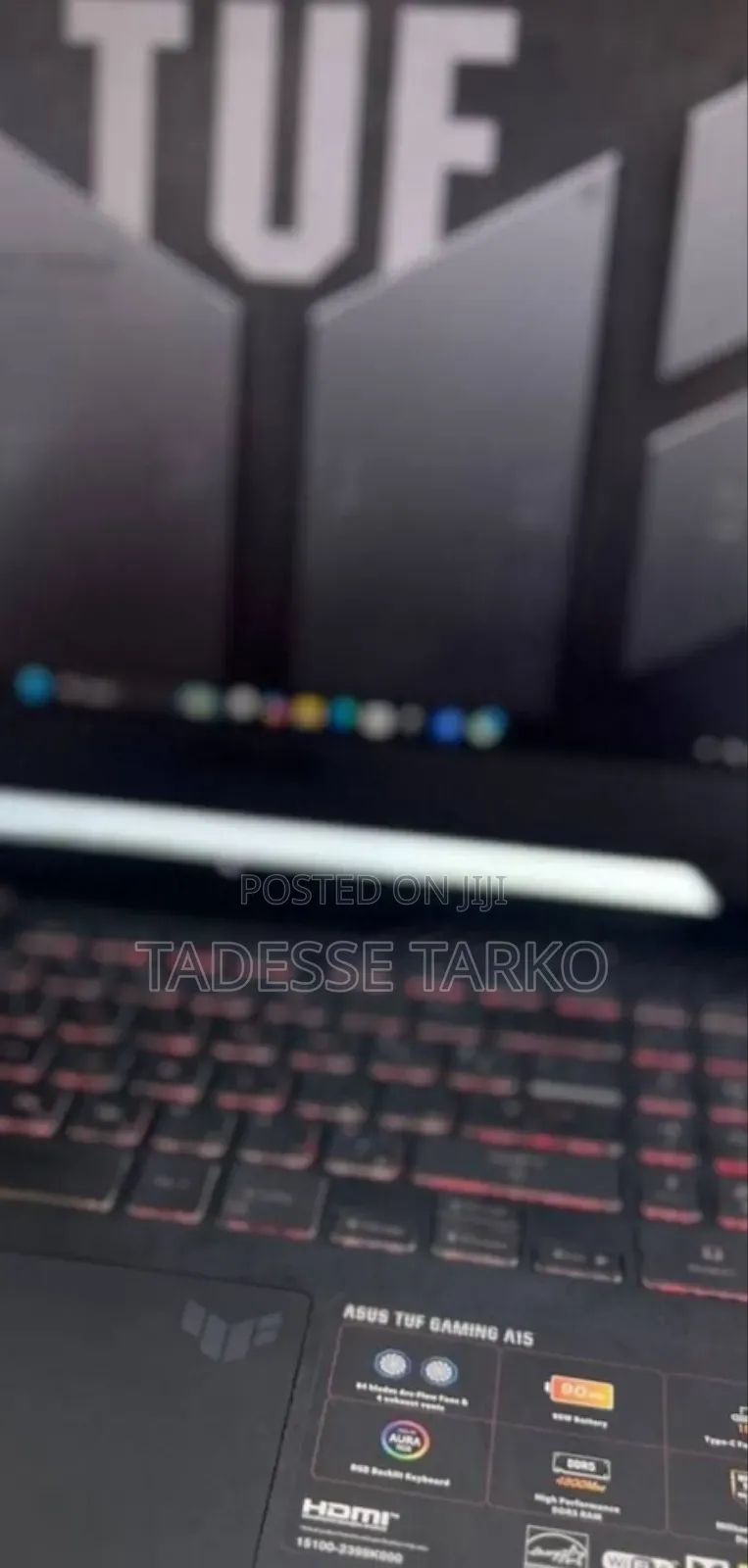 New Laptop Asus TUF Gaming A15 16GB AMD Ryzen 7 SSD 1T