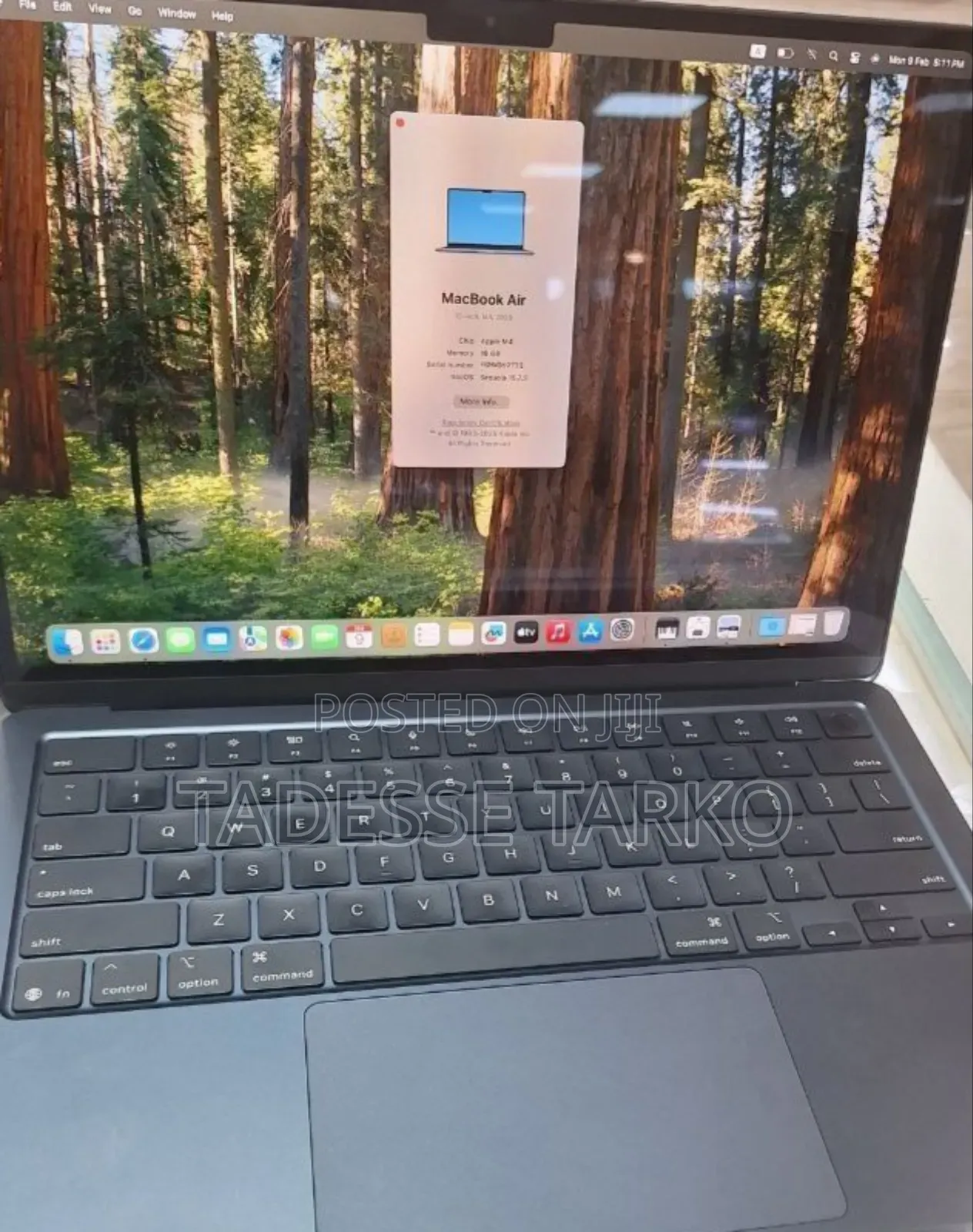 New Laptop Apple MacBook Air 2025 M4 13-Inch 16GB Apple M4 SSD 256GB