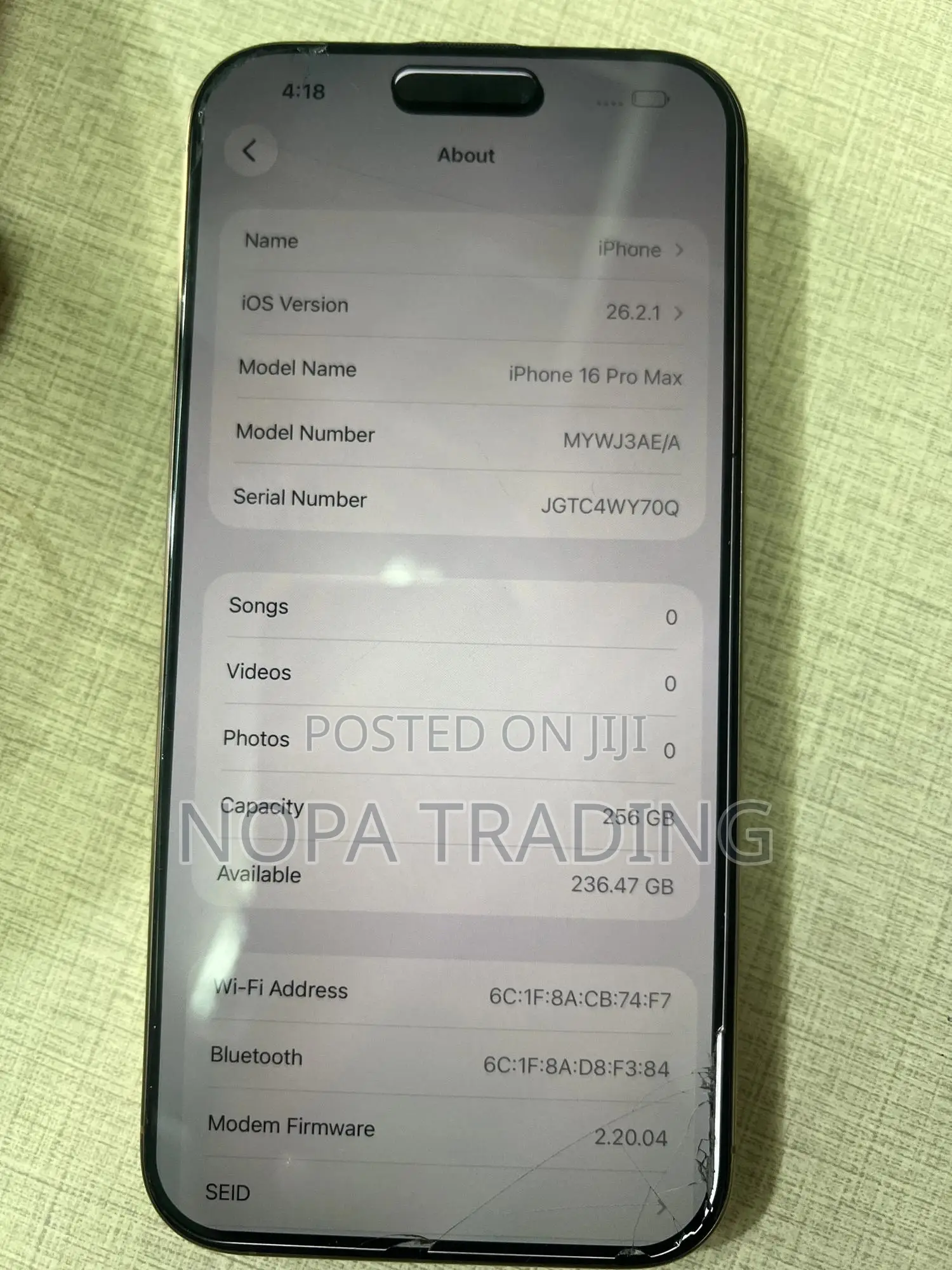 Apple iPhone 16 Pro Max 256 GB Gold