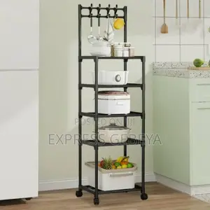 5 Layer Storage Rack With Hook የእቃ መደርደሪያ