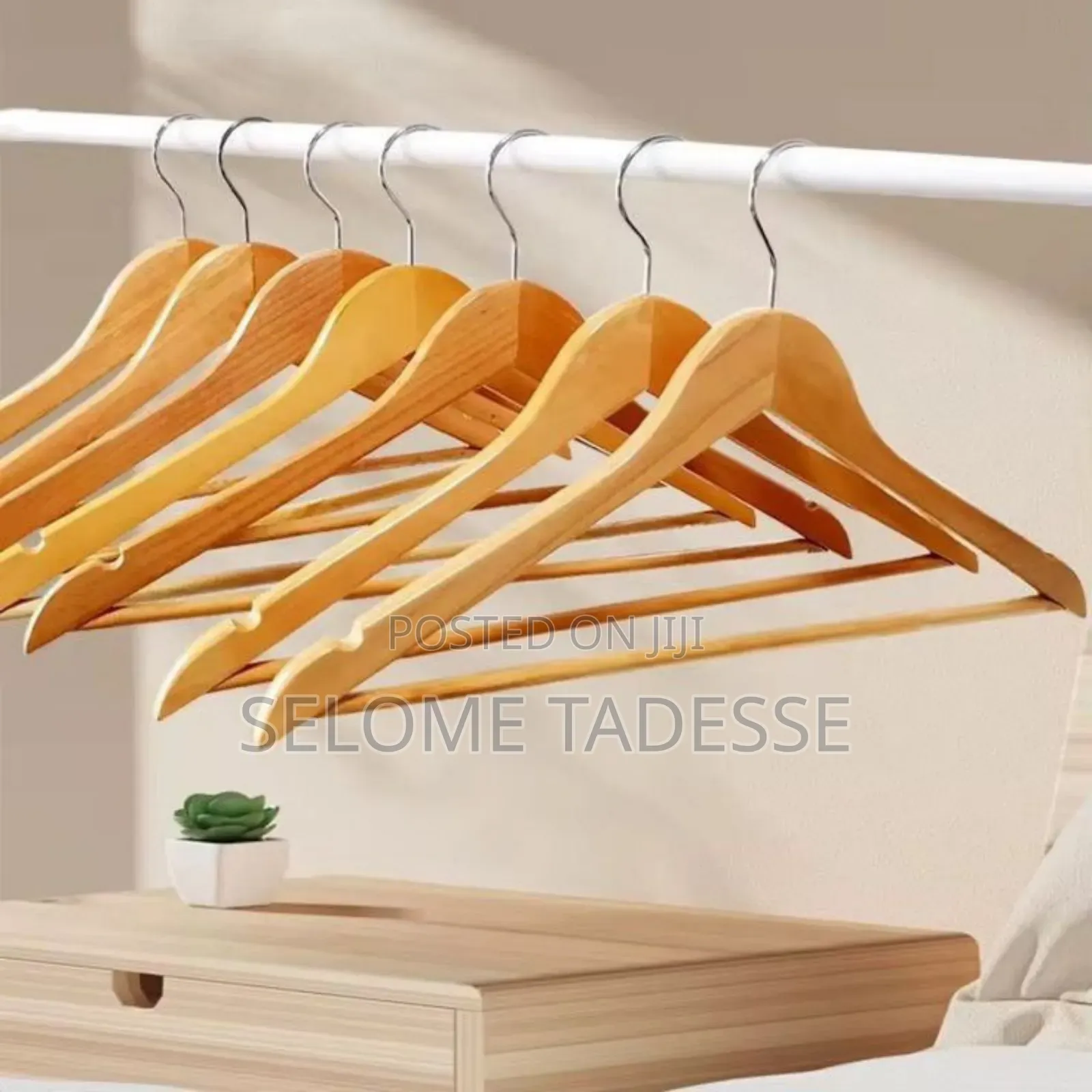 Wooden Hangers Natural Suit Garments Clothes Strong Wood Hangers