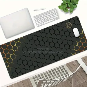 80 X 30 X 0.2cm Hexagonal Themed Mouse Pad - Desk Mat