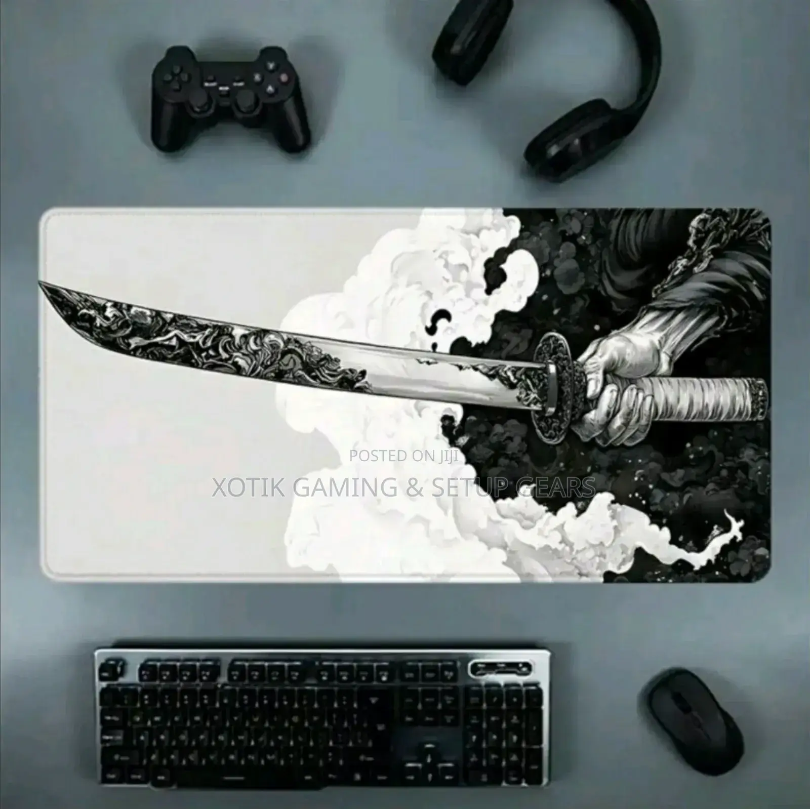60 X 30 X 0.2cm Japanese Katana Themed Mouse Pad - Desk Mat